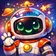 Colorful, abstract avatar design featuring geometric shapes and vibrant hues for a unique and eye-catching user profile.