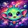 Colorful fantasy creature avatar with large eyes and whimsical features, perfect for a profile picture.